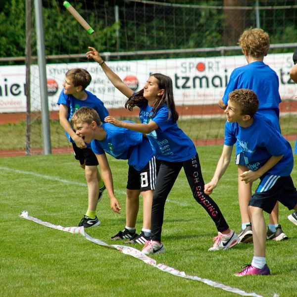 Kinderleichtathletik vor Ort am 28. Juni 2018 in Stuttgart-Degerloch